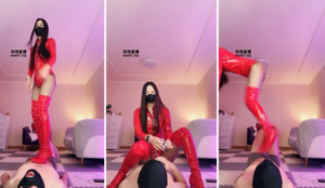【猫神】红长靴御姐S-强迫踩踏小狗-97LZTD-328249