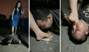 【芷镜】户外-强迫舔脏鞋-脚下踩踏喂食-97LZTD-450821