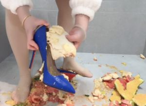 高跟鞋肉丝踩水果面包擦鞋 YC-250308-97LZTD-450836