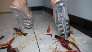 【苒溪S】恨天高跟凉鞋踩烂小龙虾 YC-250706-8-97LZTD-450870