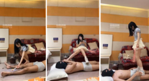 【丸子】小白鞋白袜踩地毯奴-97LZTD-450909