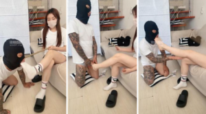 【思si】纹身大哥M-舔不干净白袜就挨打-97LZTD-450916