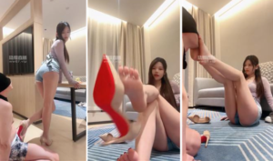 【上海琪琪】清理脏高跟-玉足狂舔-97LZTD-450917