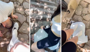 【毛绒月亮】户外调-脏鞋白袜辱-97LZTD-450945