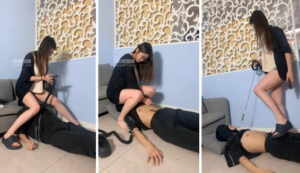 【女生也能很暴力】裸足捂脸窒息-碾压踩踏-97LZTD-450947