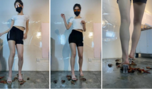 【艺体联盟】鱼仔无意识舞蹈粉碎龙虾-170空乘专业大学生-97LZTD-450957