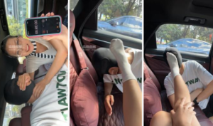 【狗哥】素人S-白袜脚车内调-97LZTD-450964