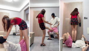 【狗哥】高跟凉鞋踩踏-手捂脚捂窒息-97LZTD-451008