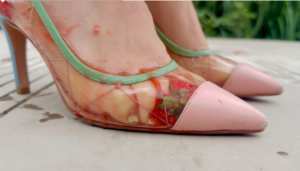【大美】裸足&透视高跟鞋内外踩草莓 YC-250711-5-97LZTD-451017