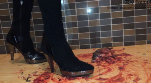 性感黑色长靴踩大鱼-97LZTD-451018