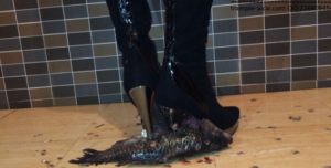 性感黑色长靴踩大鱼-97LZTD-451018