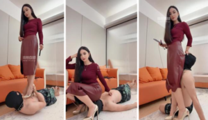 《直播调教视频》【风吟殿下】骚狗性感高跟踩踏裸足-97LZTD-146564