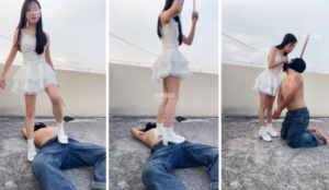 《直播调教视频》【小饭团】户外-手铐捆绑暴揍【双视角版】-97LZTD-146575