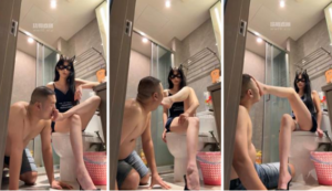 【直播调教视频】【皇家御姐】超美女神美腿踩踏-强迫吃厕纸【双视角版】-97LZTD-146825