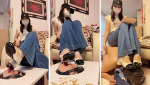 【直播调教视频】【玥野兔】碾压踩狗脸-97LZTD-146866