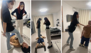 【直播调教视频】【小8】多名学生妹暴力虐打【双视角版】-97LZTD-146929