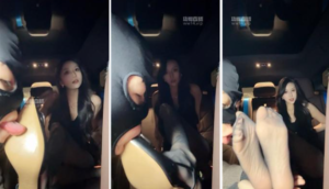 【水晶熊】模特S-黑丝车内调奴-97LZTD-147147