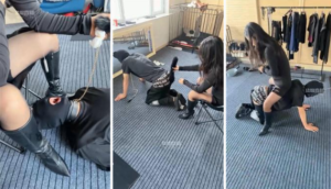 【77夫妻】狗舌清理脏长靴-97LZTD-34797