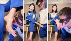 【佳佳】辅导弟弟功课发现了他的秘密-97LZTD-34802