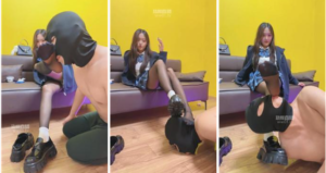 【牙乖乖】皮鞋白袜脚丫玩贱奴-97LZTD-34834