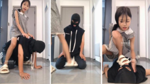 【怡怡】脏拖鞋踩踏-骑狗背-97LZTD-34883