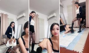 【繁星女宝】双S-骑狗背轮流虐打奴-97LZTD-34935