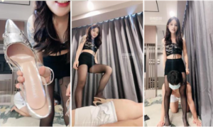 【香芋朱朱】纹身超美女神高跟黑丝踩-97LZTD-34943