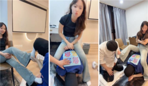 【南京桃桃】帆布鞋白袜踩地毯奴-97LZTD-34973