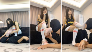 【女生也能很暴力】篮球宝贝训练后的袜子-97LZTD-34974