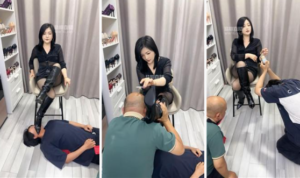 【伊潼】长靴高跟美腿虐父子奴-97LZTD-34983