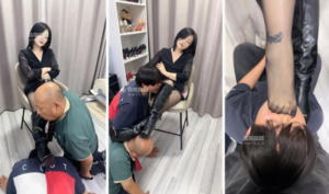 【伊潼】长靴高跟美腿虐父子奴-97LZTD-34983