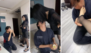 【伊潼】长靴高跟美腿虐父子奴-97LZTD-34983