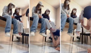 【足彩馆】双S-学生妹脏鞋棉袜踩[下]-97LZTD-35016