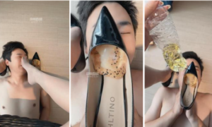 【倪梵】高跟美腿踩踏喂食-97LZTD-35032