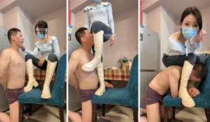 【海海】狠抽耳光-脏长靴碾压踩-97LZTD-35120