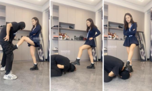 【白鹭】连环踢裆-短靴捂白袜气味辱【双视角版】-97LZTD-35136