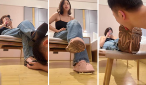 【诗酒】素人脏鞋无意识踩奴-97LZTD-35208