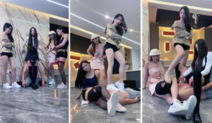 【麋鹿银儿】4女王尝试最暴力最疯狂的群殴霸凌无底线-97LZTD-35225