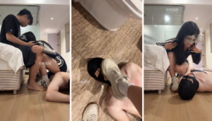 【思迁情侣】运动脏鞋踩下贱绿帽-97LZTD-35341