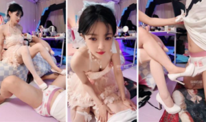 【梦晚】可爱女神脚下骚贱奴-97LZTD-35392