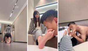 【米琦】狗舌清理脏鞋底玉足-97LZTD-35397