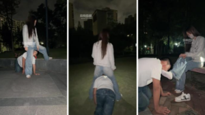 【晴川】深夜户外遛狗犬化场【双视角版】-97LZTD-35443