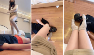 【鱼粥粥】双S-长靴轮流踩踏-坐脸窒息【双视角版】-97LZTD-35611