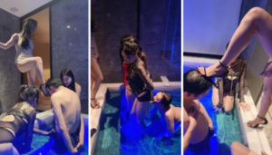 【汐言】温泉池群调群虐[三]-97LZTD-35673