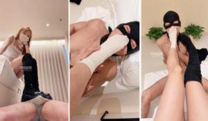 【楚楚】长靴胯下辱-白袜脚插嘴-97LZTD-35807