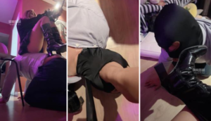 【橙子】鞭打威胁狗舔长靴臭脚-97LZTD-35808