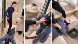 【狠心小妈】骑马骑脖-长靴碾压踩-喂圣水-97LZTD-35810