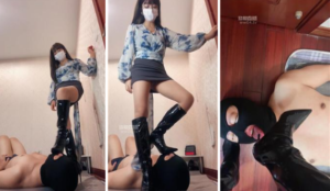 【玥主】高跟长靴踩-鞭打强迫闻白袜-97LZTD-35867