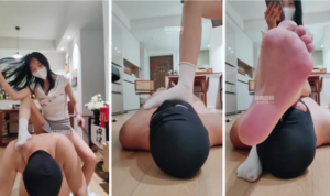 【暴力柚子】小白鞋白袜气味辱-踩踏喂食-97LZTD-35896