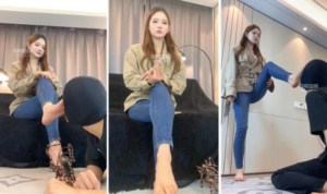 【女生也能很暴力】胯下羞辱-高跟美腿踩-97LZTD-35951